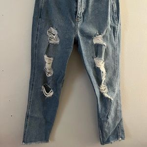 Hollister high rise mom jeans